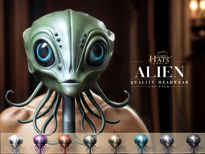 Second Life Marketplace - [HW] THE PREMIUM ALIEN HEADCOVERS